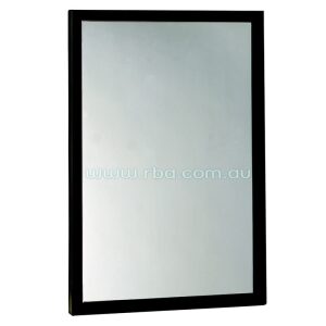 Mirror With Stainless Black Angle Frame